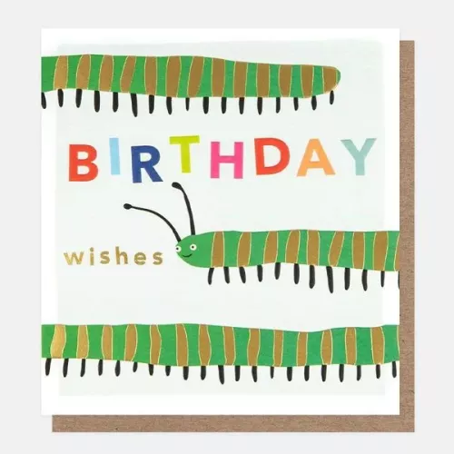Birthday Wishes Centipede, Greeting card