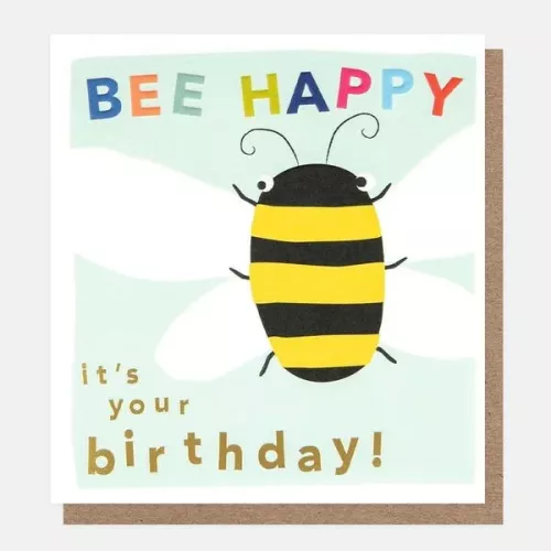 Be Happy It'S Your Birthday Bumble Bee, Greeting card