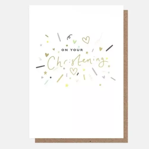  On Your Christening Confetti, Greeting card
