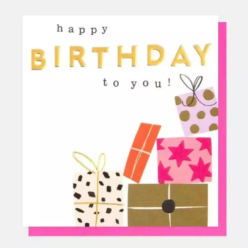 Happy Birthday To You With Presents, Greeting card