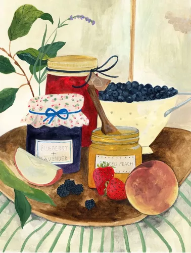 Jam Making, Greeting Card