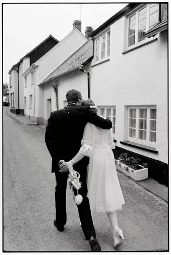 Couple after Wedding, Greeting Card