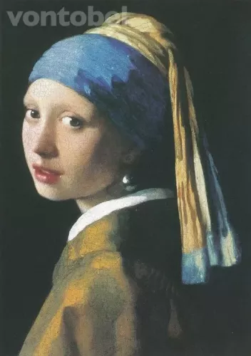The Girl with the Pearl Earring (c. 1665), Postcard