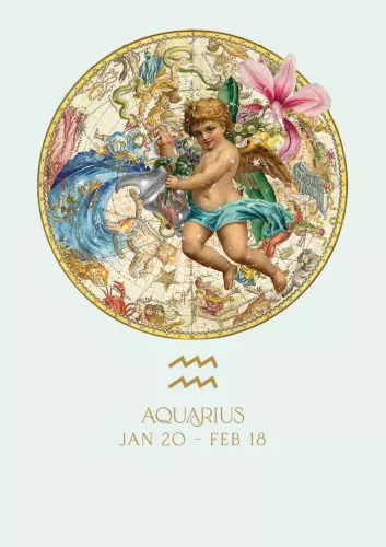 Aquarius, Greeting Card