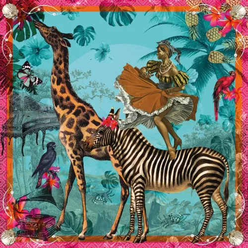 Giraffes, Greeting Card