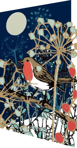 Winter's Tale Robin, Lasercut Card