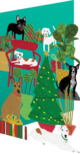 Shaggy Dogs, Lasercut Card