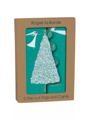 Angels Flying Trees, Tri-fold Card Kraft Box
