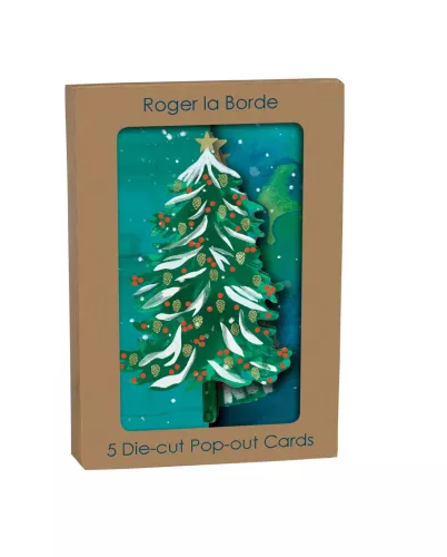 Wild Winter Forest, Tri-fold Card Kraft Box