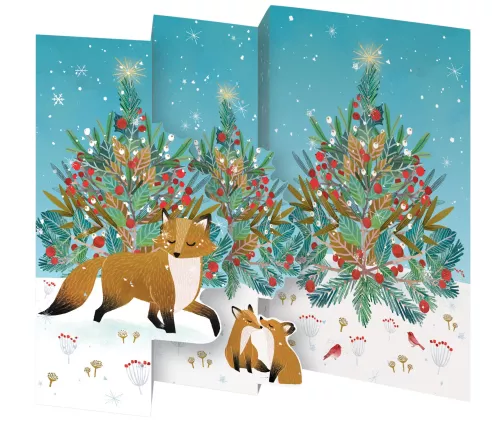 Beneath the Tree, Tri-fold Card Kraft Box