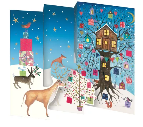 Treehouse, Tri-fold Card Kraft Box