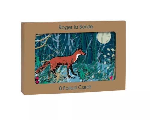 Winter's Tale Fox, Petite Card Kraft Box