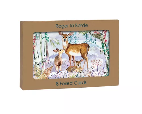 Wild Winter's Song Deer, Petite Card Kraft Box
