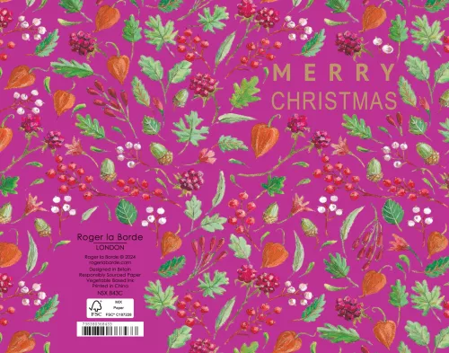 Winter Berries, Petite Card Kraft Box