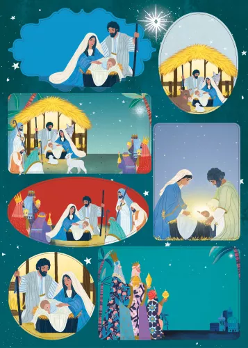 Away in a Manger, Sticker Sheets