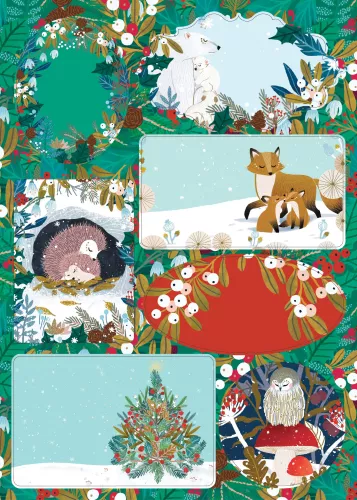 Snowy Sanctuary, Sticker Sheets