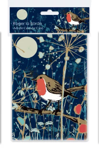 Winter's Tale Robin, Advent Calendar Cards