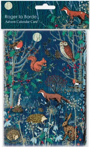 Winter's Tale Animals, Advent Calendar Card