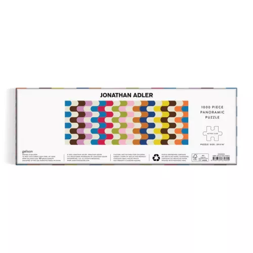 Jonathan Adler Bargello 1000 Piece Panoramic Puzzle