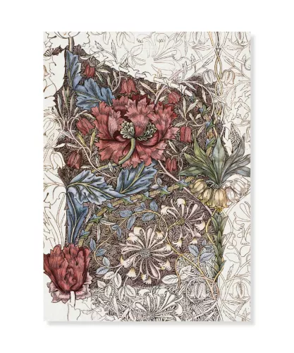 Honeysuckle Artwork, William Morris, Vykort