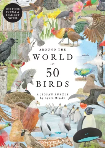 Around the World in 50 Birds, 1000 Piece Puzzle