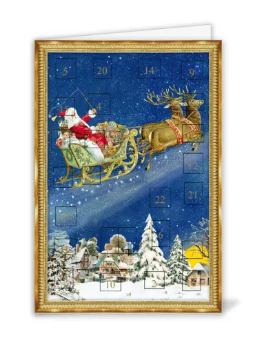 Advent Calendar Christmas Sleigh Without Text