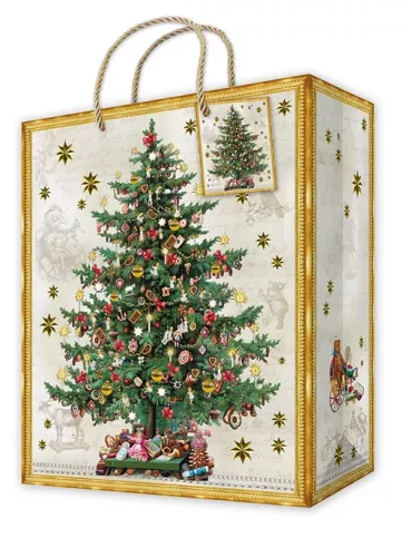 Christmas Tree with Presents , Gift Bag M