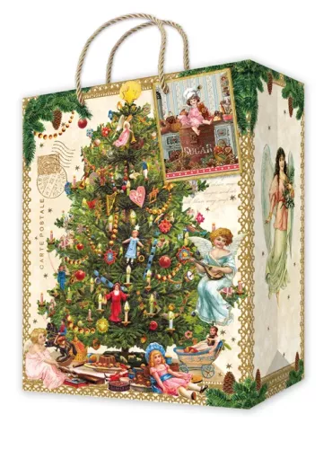 Christmas Tree and Angel , Gift Bag S