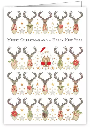 Santa´s Reindeers, Greeting Card