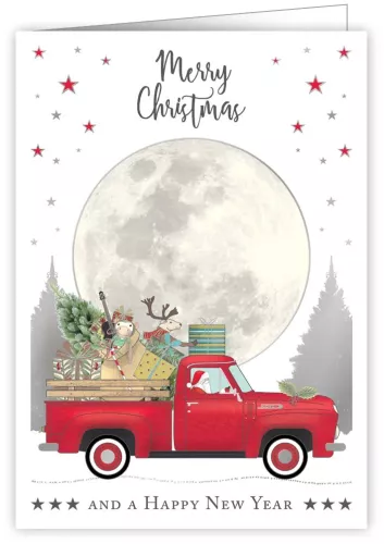 Full Moon Xmas, Greeting Card