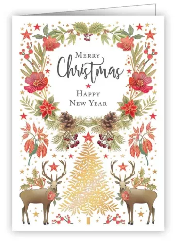 Merry Christmas Reindeer, Minicard