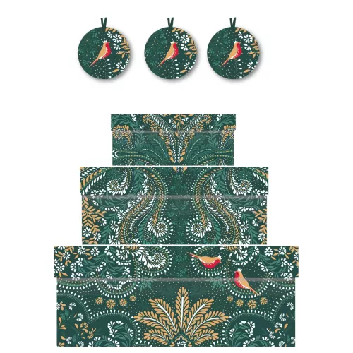 Robin Filigree, Nest of 3 boxes