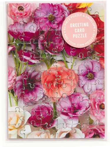 Galison Ranunculus Greeting Card Puzzle