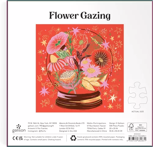 Flower Gazing 500 Piece Foil Puzzle