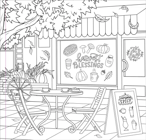 Autumn Dreams Adult Coloring Book