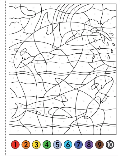 Color By Number Under The Sea