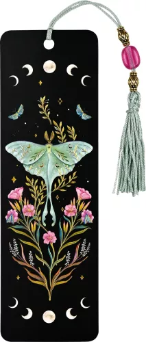 Beaded Bookmark, Luna Moth