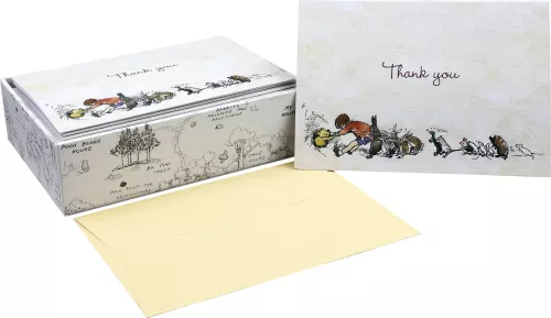 Thank You Note Card Pooh Bear
