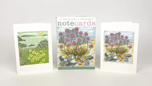 Island Primrose & Sea Pinks and Pebbles Notecard Wallet