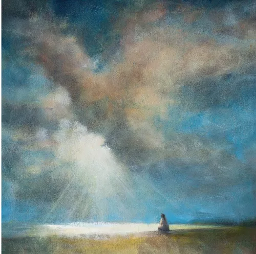 Dance of the Clouds and Breezes V, Greeting Card