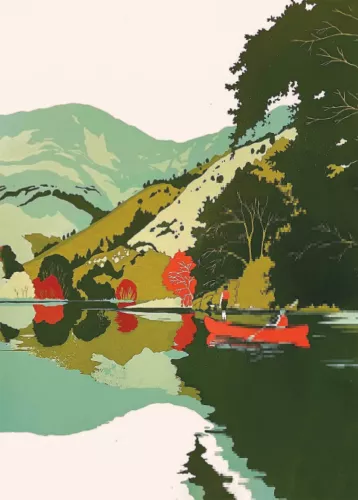 Rio Sella, Greeting Card