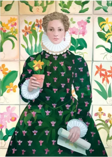 The Orchidologist, Greeting Card