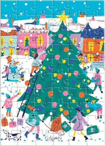 Louise Cunningham Merry & Bright Greeting Card Puzzle
