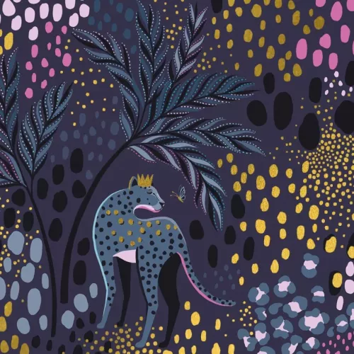 Dark Spotted Cheetah, Greeting Card