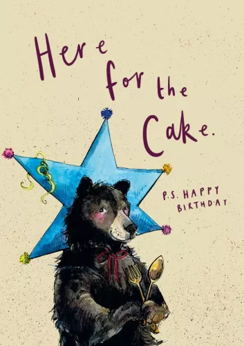 Bear & Star Birthday, Greeting Card