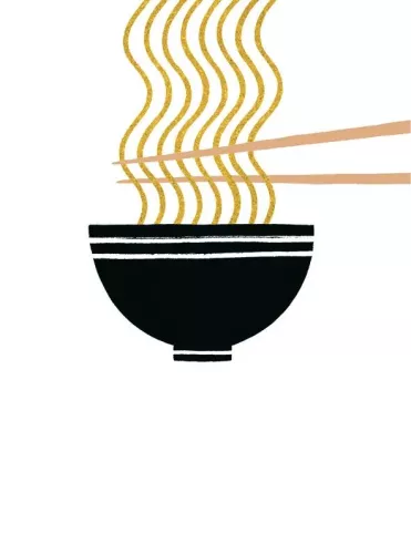 Ramen Noodle, Greeting Card