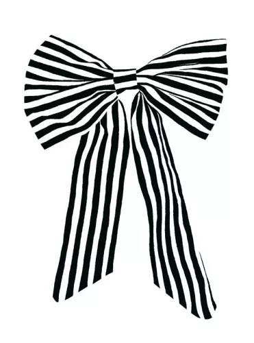 Stripe Bow, Greeting Card
