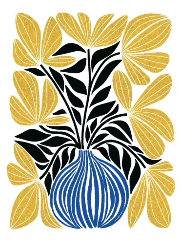 Stipe Vase, Greeting Card