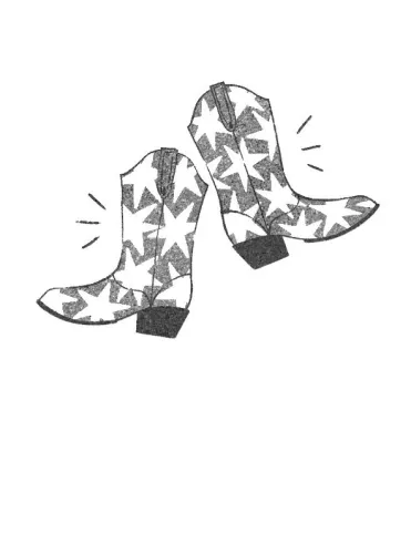 Cowboy Boots, Greeting Card