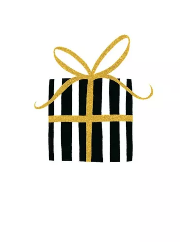 Stripe Present, Greeting Card